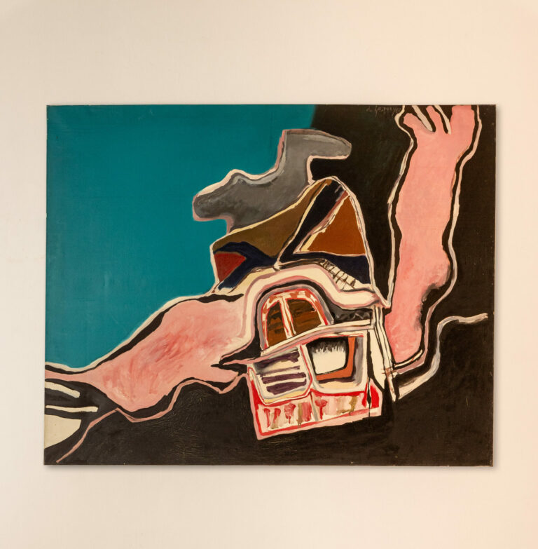 Jean Jean de Gaspary, Astronaute, 1968, Huile sur toile