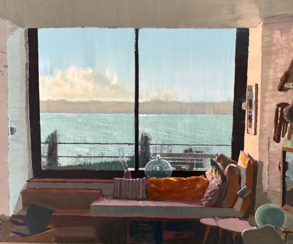 Anne Seldel, Sans Titre, 2025, Huile sur toile, 50 cm x 65 cm, signé, Prix sur demande © Anne Sedel